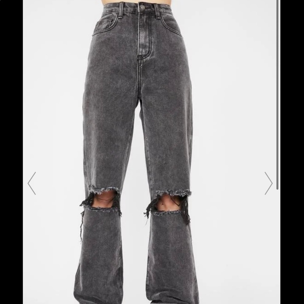 NWT Black Distressed Jeans